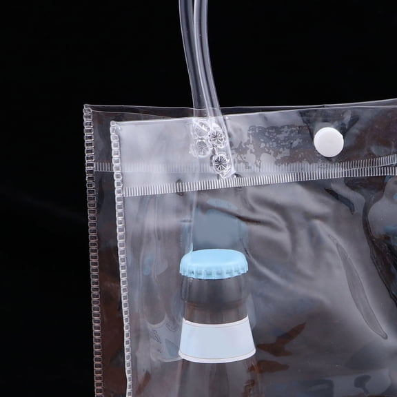 LOLIPPYY Durable Transparent Bag with Handle, Ideal for Shopping and Parties, Kid-Friendly Design
