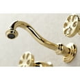 thumbnail image 4 of Kingston Brass KS3022RX Belknap Two-Handle Wall Mount Roman Tub Faucet, Polished Brass, 4 of 7