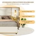 thumbnail image 6 of Christopher Knight Home Luxury Velvet Upholstered Queen Bed with Headboard, LED Lights, Storage Side Panels, Beige, 6 of 10