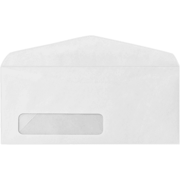 LUXPaper #9 Window Envelopes, 3 7/8 x 8 7/8, Bright White, 50/Pack