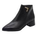 thumbnail image 2 of Cameland Bottes Mode Femme à Talon Moyen avec Fermeture Éclair et Bout Rond, 2 of 4