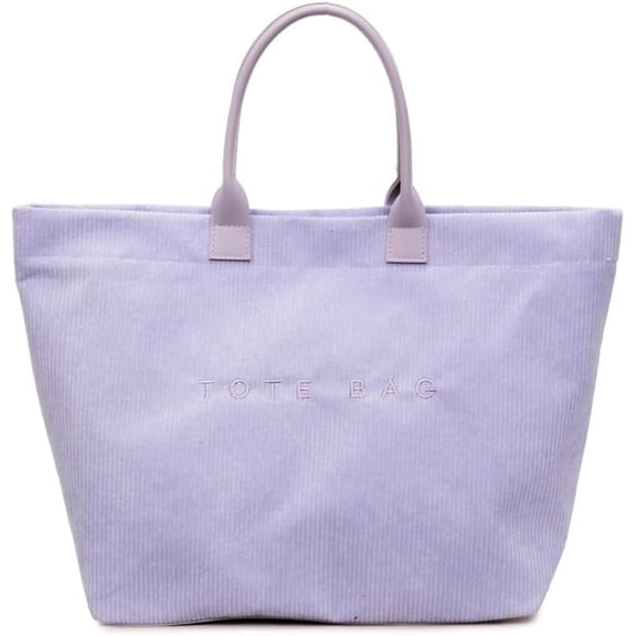 Large Tote Bag for Women - Corduroy Tote Handbag Designer Top Handle Bag Hobo Purse for Work Shopping Travel