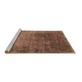 thumbnail image 2 of Ahgly Company Machine Washable Indoor Round Oriental Brown Industrial Area Rugs, 6' Round, 2 of 4