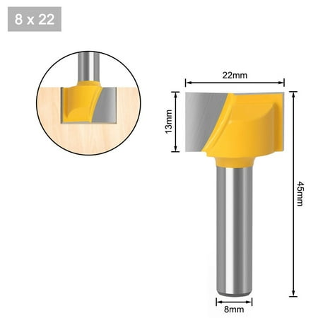 

BAMILL 8mm Cleaning bottom Engraving Bit Router bit Woodworking CNC milling cutter