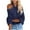 Navy, variant on Womens Long Sleeve Cold Shoulder Sweater Halter Neck Knitted Tops Pullover Backless Loose Solid Color Jumper Sweaters(Navy,M)