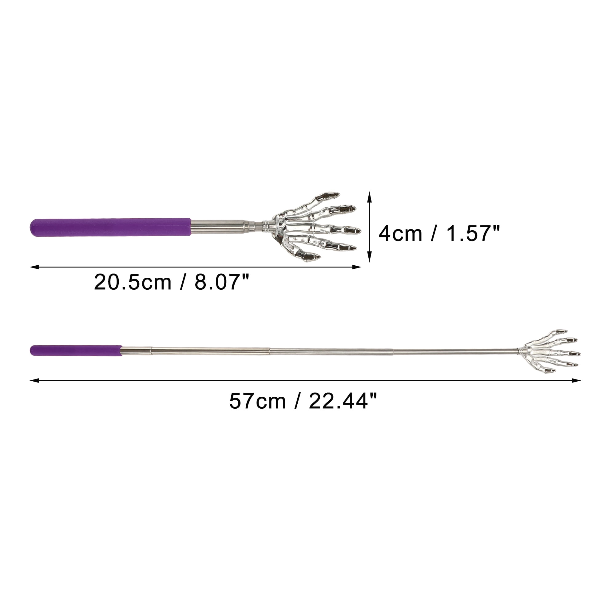 Unique Bargains 1 Pc Hand Shaped Extendable Back Massager for Bedroom Purple