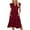 Wine, variant on FcBaudy Sleeveless V-Neck Dress,Summer Dresses for Women Solid Dresses For Women Summer Casual Sleeveless Fold Self Tie Front Pleated Mini Sundress Beach Vacation Dress With Pocket Women Dress