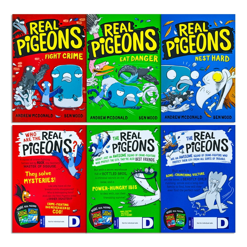 Real Pigeons Series Children Collection 3 Books Set By