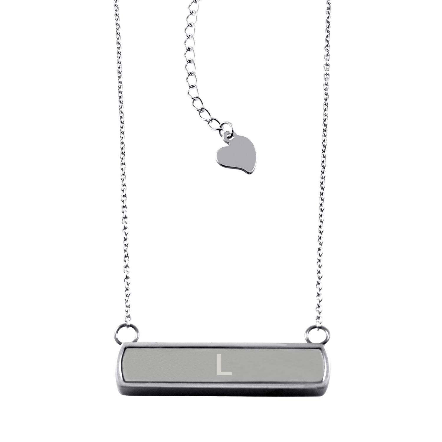 Tioneer Stainless Steel Laser Engraved Alphabet Letter L Initial