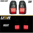 thumbnail image 6 of USR DEPO 96-02 4 Runner Tail Lights - Plug and Play Smoke LED Rear Tail Lamps Set (Left + Right) Compatible with 1996-2002 Toyota 4Runner (Black Smoked Lens, Amber Bulbs / Sockets Included), 6 of 9