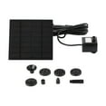 thumbnail image 1 of 3/5W Solar Water Pump With 6 Nozzles Fountain Pump Hydroponics Submersible Pump Decorative Props For Bird Bath Pond Garden Decor ,Multi-Install Methods, 1 of 7