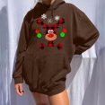 thumbnail image 1 of Chandails à Capuchon de Noël pour Femmes en Liquidation, Chandail à Capuche Décontracté Imprimé à Manches Longues, Chandail, Blouse, Chandail, 1 of 8
