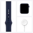 thumbnail image 4 of Refurbished Apple Watch Series 6 GPS + Cellular, 44mm Blue Aluminum Case with Black Sport Band - Regular, 4 of 4