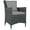 Gray, variant on Patio Dining Arm Chair in Canvas and Red