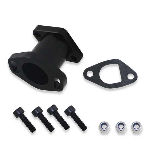 Kenally Tubo de admisión de carreras de coches, entrada de Metal, vehículo, camión, automóvil, modificación de conector, convertidor, accesorios de Vehículos, repuestos y accesorios Mis Negro Kenally VI018088-01B