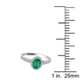 thumbnail image 5 of AoneJewelry Aone Jewelry 10K Gemstone and Diamond Ring (size 5-9) In Solid Rose, White, Yellow Gold with 0.65 Carat (I-J, I1-I2) Oval Shape Emerald, 5 of 5