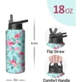 thumbnail image 2 of 32oz Pink Cow Strawberry Water Bottle with Handle and Flip Straw,Animal Sports Stainless Steel Insulated Cup Travel Coffee Mug Tumbler, Birthday Mothers Day Chritmas Gifts for Women, 2 of 6