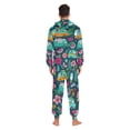 thumbnail image 4 of FORMRS Onesies Pajama for Adults Unisex Hoodie Winter Jumpsuit One Piece Sleepwear, Sizes S-2XL, Green Vibrant Truck Pattern, 4 of 7