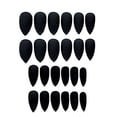 thumbnail image 3 of 24pz Press On False Nails Fake Nail Salon Full Cover Design for Women Girls Beauty Ponited Matte Black, 3 of 5