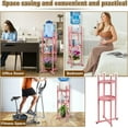 thumbnail image 3 of Water Dispenser Stand 5 Gallon Water Jug Stand Sturdy Water Stand(32.8" H-11.2" W) Water Jug Stand with 2 Round Shelfs for 1-5 Gallon Water Bottles/Crocks, Water Jug and Plant Stand (Pink), 3 of 12