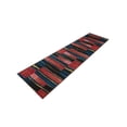 thumbnail image 3 of Unique Loom Outdoor Modern Collection Area Rug - Halo (2' x 5' 1" Runner Multi/Black), 3 of 8
