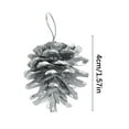 thumbnail image 4 of Gmogad Christmas Decorations, 12 Pack Pine Cone Ornaments, Shatterproof Hanging Decor for Christmas Tree, Holiday Party Home Decor, Festive Xmas Tree Decorations, 3-6cm Lightweight Ornament Set, 4 of 4