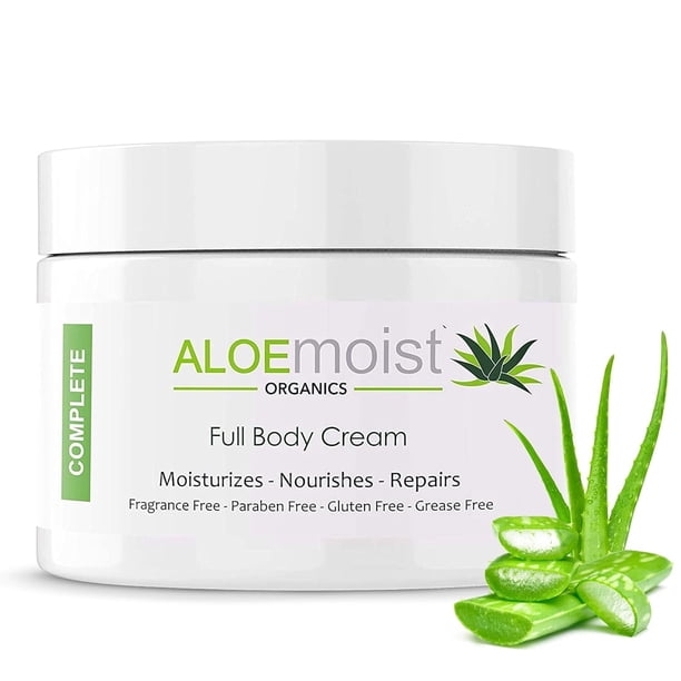 Loción orgánica de aloe vera - Crema hidratante para rostro y cuerpo con aceite natural de aloe vera, vitamina E, vitamina C, crema de retinol, manteca de karité - Hidratante facial antienvejecimiento