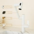 thumbnail image 5 of Bathroom White Sink Faucet with Spray Function and Temperature Display for Anti-Skid Switch and Hot & Cold and 360° Rotary, 5 of 8