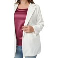 thumbnail image 4 of Blazer Clasico Roman Fashion - Tallas Extras, modelo 4105 (Blanco) blanco 40 Roman Fashion JA-ELY-4105-BLANCO, 4 of 6