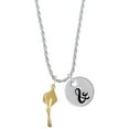 thumbnail image 1 of Delight Jewelry Goldtone Graduation Hat Silvertone Script Initial Disc - & - Charm Necklace, 20"+3", 1 of 4