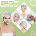 thumbnail image 5 of QZS 4Pcs Sleeping Hair Nets Bonnets,Elastic Band Bath Hair Hats,White Nets Sleep Caps for Salon,Breathable Mesh Sleep Bonnets for Clean,Wash Face,Bath, 5 of 6