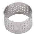 thumbnail image 1 of Tart Rings 8 Inch - Round, Perforated, Stainless Steel, Nonstick, for Baking, Breathable Design, 1 of 2