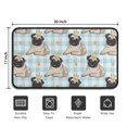 thumbnail image 5 of Pug with Crown Door Rugs,Washable Non Slip Door Mats Indoor,Decorative Door Mats,Entry Mat Indoor for Entrance,Bedroom,Kitchen,Bathroom,30"x17", 5 of 6