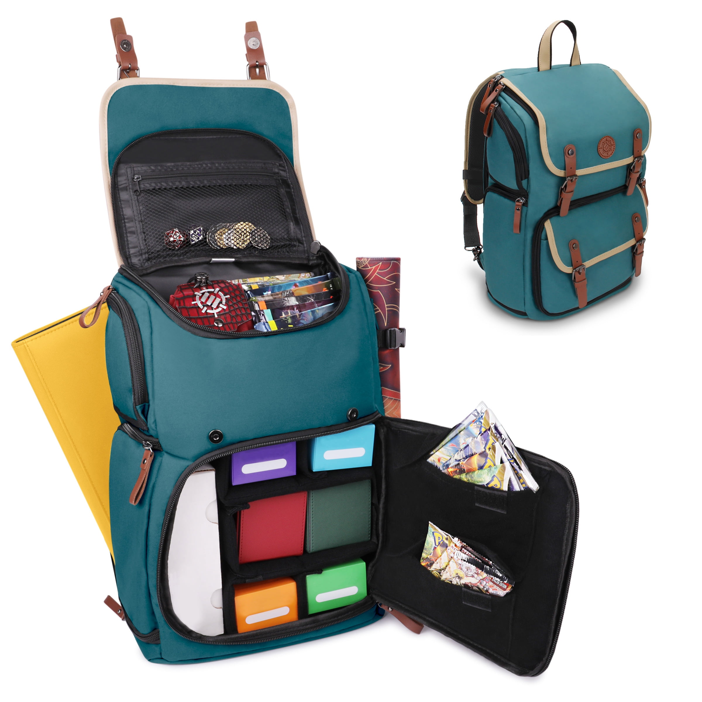 Enhance Full-Size Trading Card Storage Backpack, Binder Space