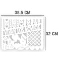 thumbnail image 4 of Papel Picado Boda| Guirnaldas | enramada mexicana artesanal | 5 tiras de 5 metros | diseño de bodas blanco | decoración de plastico picado boda, 4 of 6