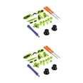 thumbnail image 1 of Sidaley Juego de botones completamente chapados, gatillos de parachoques, reemplazo de destornillador Dpad LB RB LT RT para controlador One Verde 2piezas, 1 of 6