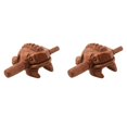 thumbnail image 1 of 2X Carved Croaking Wood Percussion Musical Sound Wood Frog Tone Block Toys, 1 of 6
