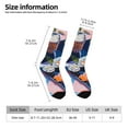 thumbnail image 2 of JUNZAN Colorful Sushi Food Art Mens Funny Socks for Men Women Colorful Fun Novelty Crew Patterned Socks, 2 of 6