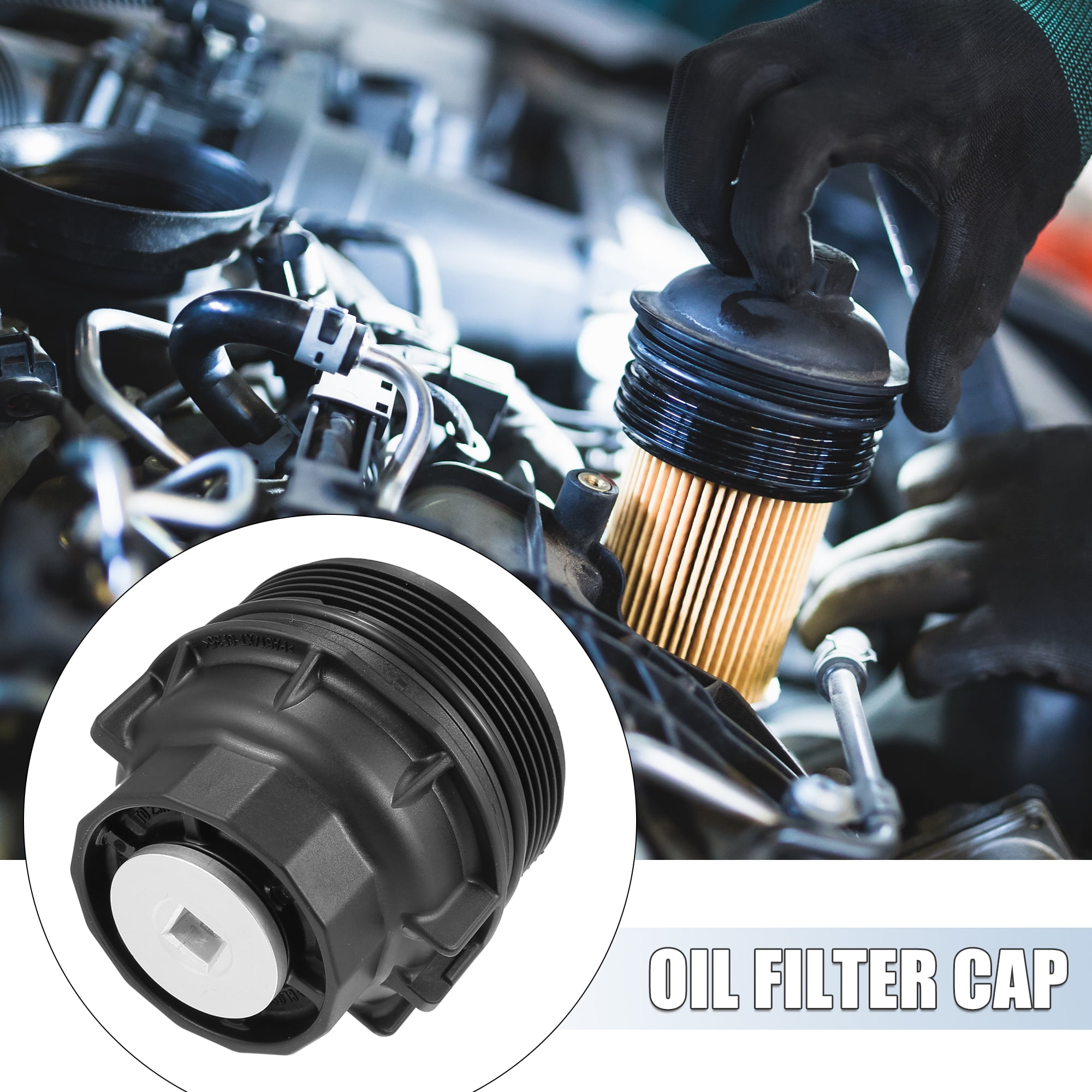 Unique Bargains Car Oil Filter Housing Cap Assembly Part Replace 15620-36020 for Lexus ES300h for Toyota RAV4 2009-2021