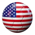 thumbnail image 2 of Usa Flag Soccer Ball Wall Decal by Wallmonkeys Peel and Stick Graphic (36 in H x 36 in W) WM58453, 2 of 4