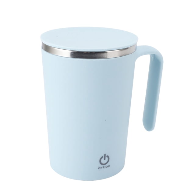 Taza De Café Con Tapa, Taza Mezcladora Automática De Acero Inoxidable Recargable Para Coche De Oficina En Casa, Diseño Magnético, Resistente Al Agua, Para Bebidas Frías Y