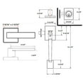 thumbnail image 5 of Design House Moderno Karsen Interior/Exterior 2-Way Entry Handleset, Satin Nickel, 5 of 14