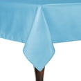thumbnail image 1 of Ultimate Textile (5 Pack) Reversible Shantung Satin - Majestic 72 x 108-Inch Rectangular Tablecloth - for Weddings, Home Parties and Special Event use, Light Baby Blue, 1 of 4