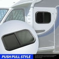 thumbnail image 3 of Durable RV Sliding Window 700 X 500 Mm Black Aluminum Alloy With Movable  Resistant Net, 3 of 7