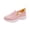 Pink, variant on EliteGoogv Sneakers For Women Solid Color Mesh Breathable Womens Sneakers Cushion Casual Shoes Versatile Lightweight Everyday Sneakers Gray