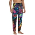 thumbnail image 4 of Kdxio Neon Graffiti Urban Art Pattern Joggers,Sweatpants for Men with Pockets-Small, 4 of 5