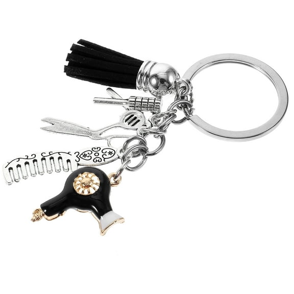 Tassel Key Rings Hairdresser Keychain Hairdressing Holder Backpack