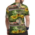 thumbnail image 2 of Wukai Vintage Wooden Bucket Print Men's Short-Sleeved Mesh T-Shirt,Quick-Dry Short Sleeve Workout T-Shirt-XX-Large, 2 of 8