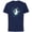 Navy, variant on Tim Burton’s The Nightmare Before Christmas Zero Moonlight - Short Sleeve Cotton T-Shirt for Adults - Customized-Charcoal Heather