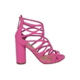 thumbnail image 2 of New Women Breckelles Venus-21 Peep Toe Caged Strappy Round Block Heel Sandal, 2 of 5